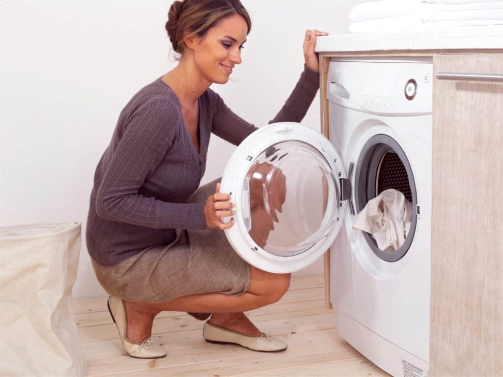Laundry Room Washer Woman