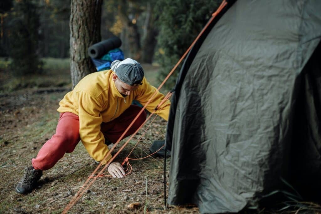 Preparing for camping Preparing for camping