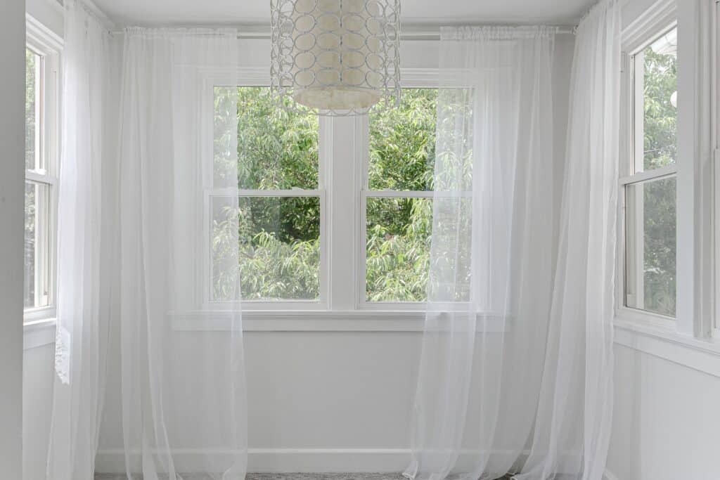 Calm Minimal Old Creative Window Treatments with Light Filtering Curtains