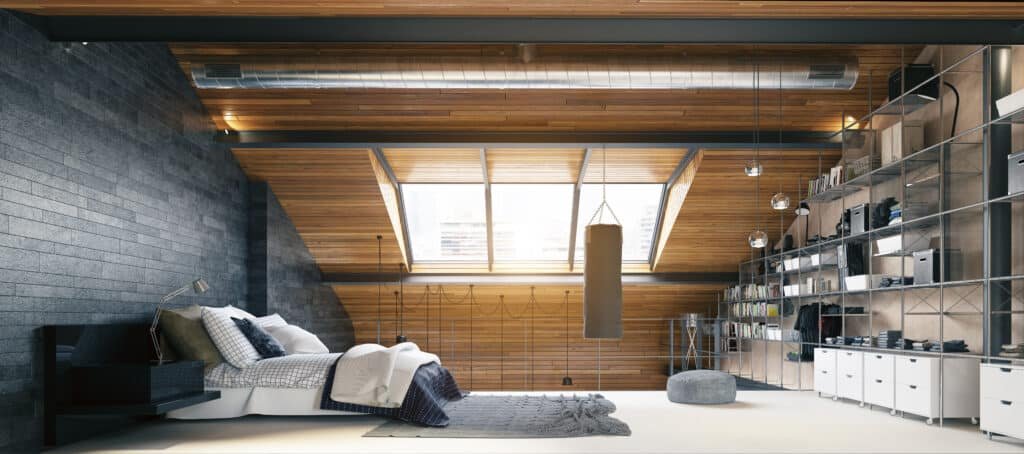 Modern Loft Book Bedroom Design