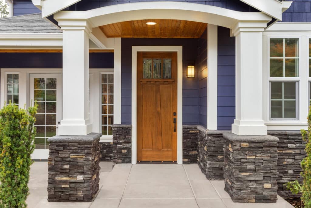 Front Entryway Stone Ideas 