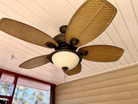 Wood Ceiling Fan With Light