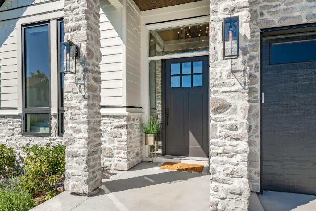 Classic home exterior with cement tile Classic home exterior with cement tile