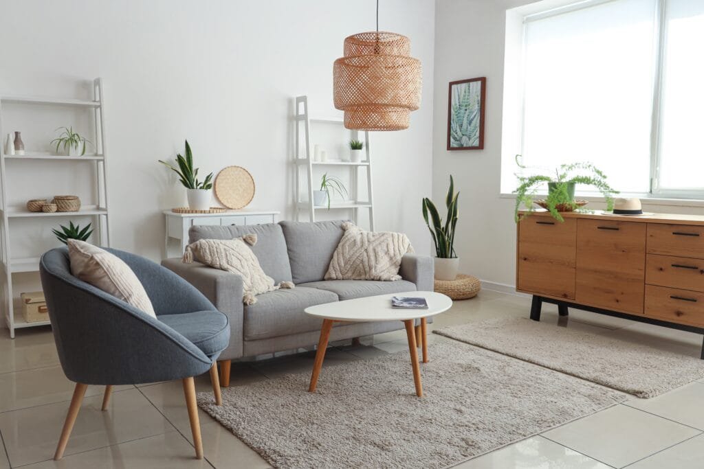 Cocktail Tables for Living Room with Ceiling Light
