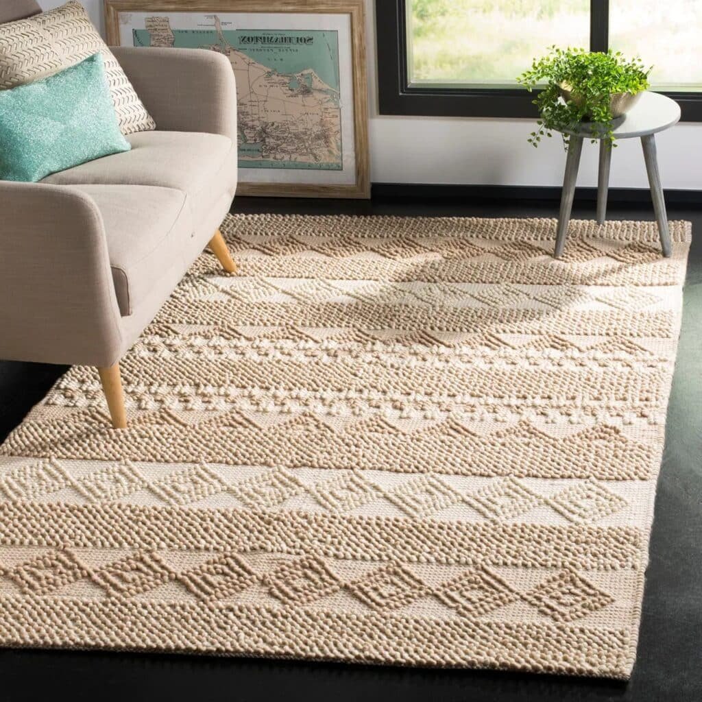 Handmade Cotton rug for bedroom Handmade Cotton rug for bedroom
