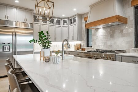 Interior modern farmhouse kitchen
