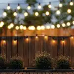 Outdoor Space with Fence Lights 1200x673 1