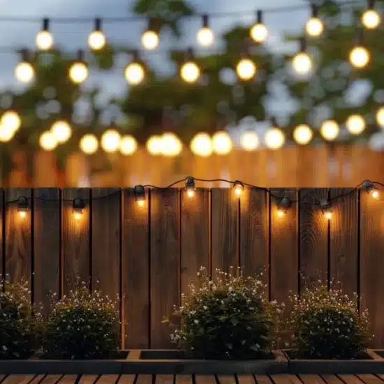 Outdoor Space with Fence Lights 1200x673 1
