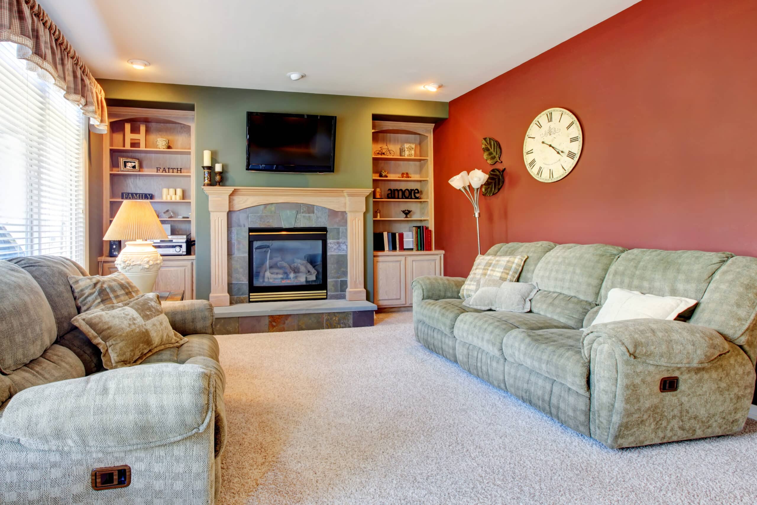 Living room carpet flooring