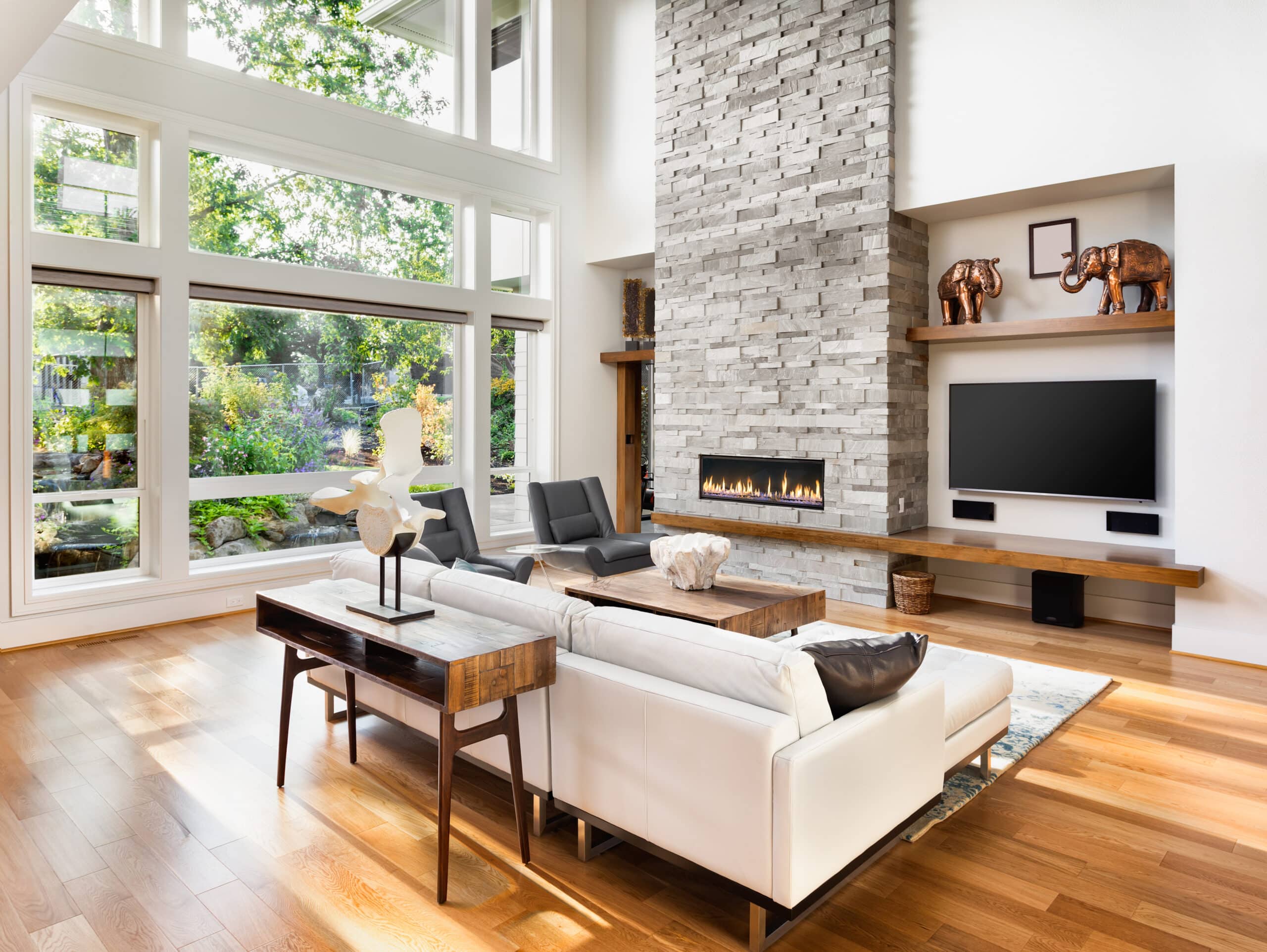 Living room flooring