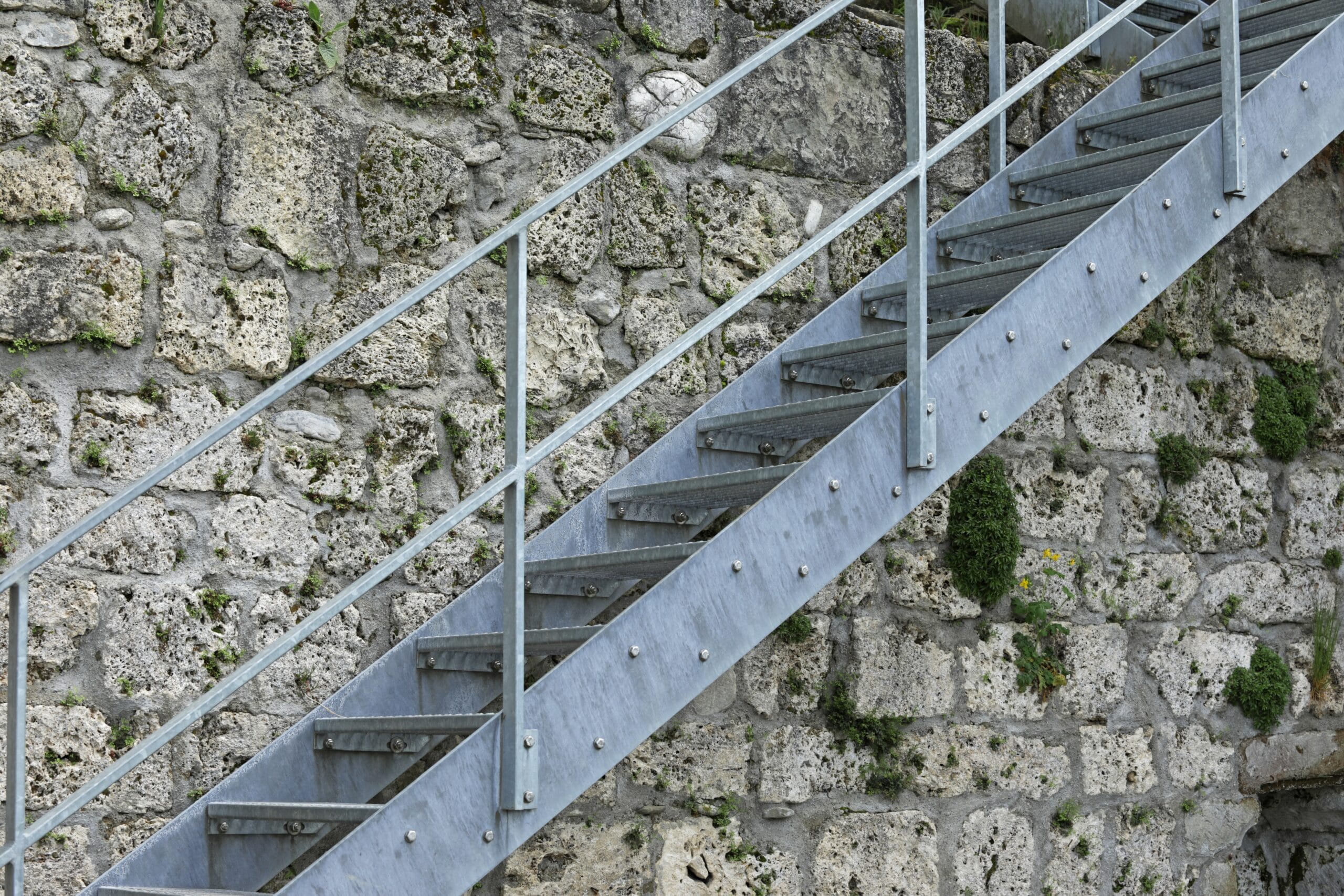 Modern metal staircase
