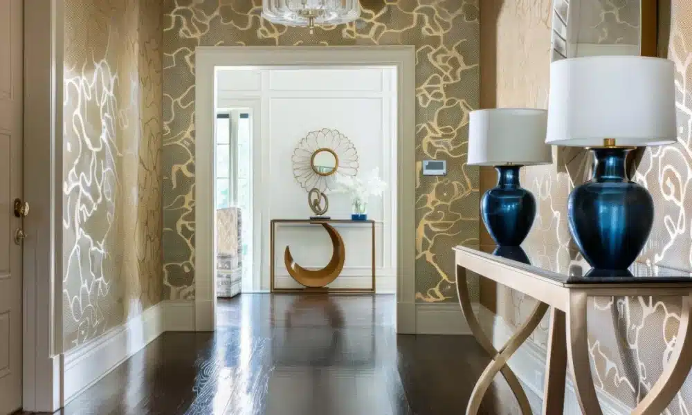 Elegant entryway with modern decor