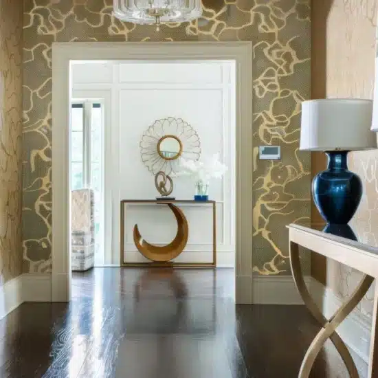 Elegant entryway with modern decor