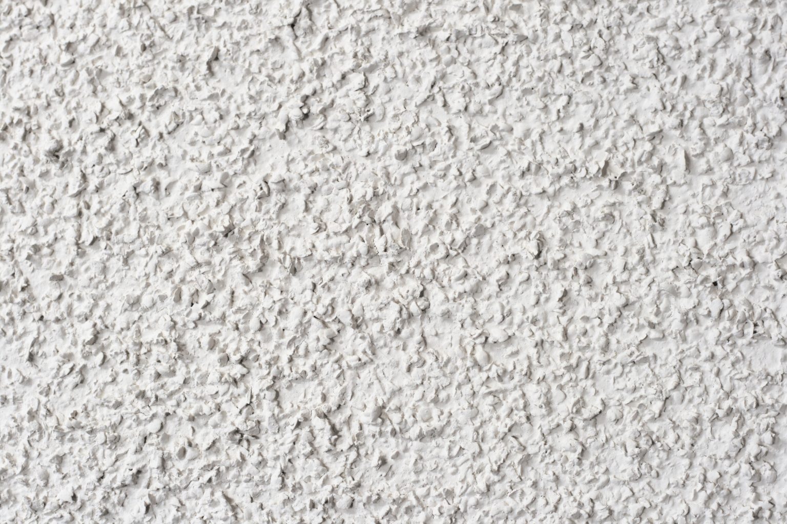 Sprayed on white ceiling background texture