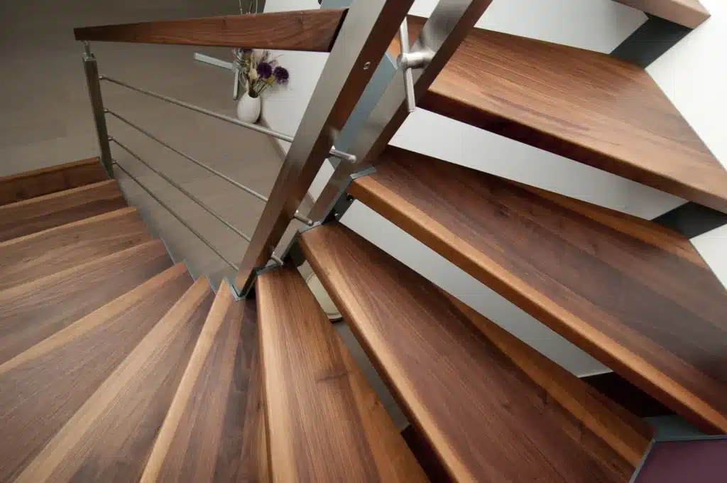 Modern wooden staircases