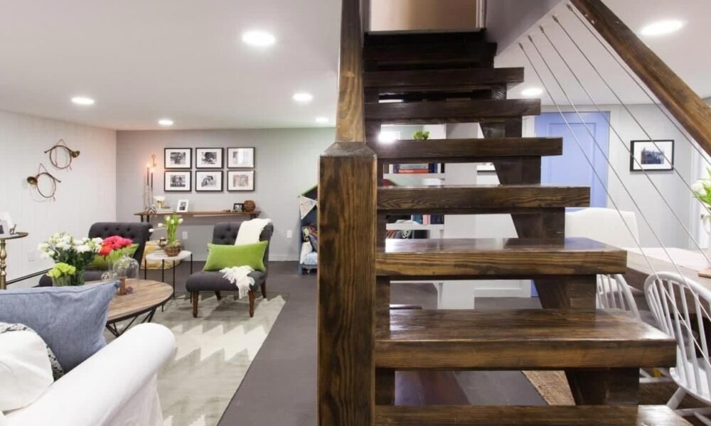 Budget friendly basement Idea 1