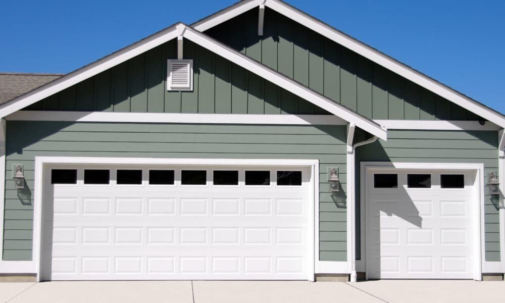 A new three car garage
