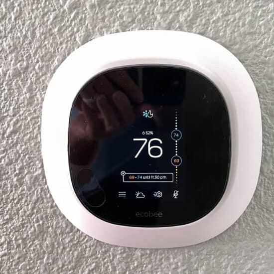 Ecobee smart thermostat in a home