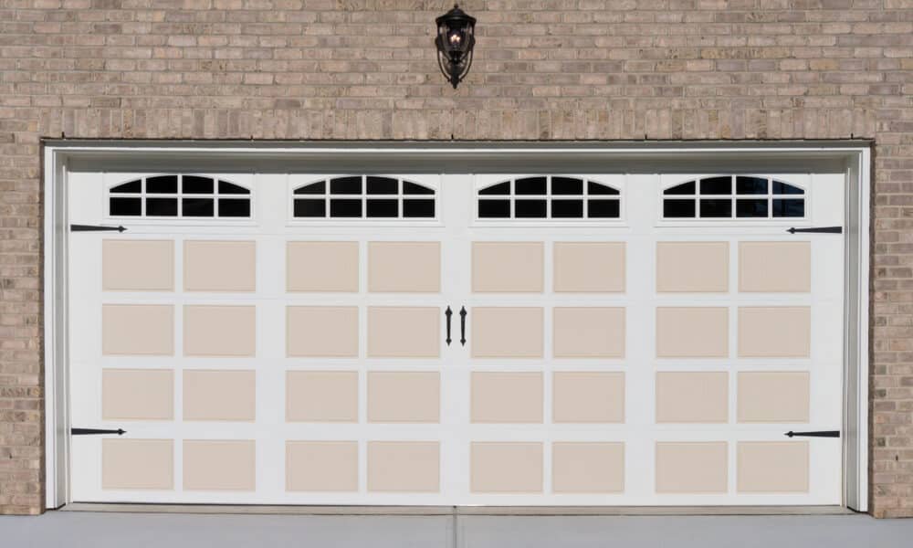 House two car garage door