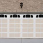 House two car garage door