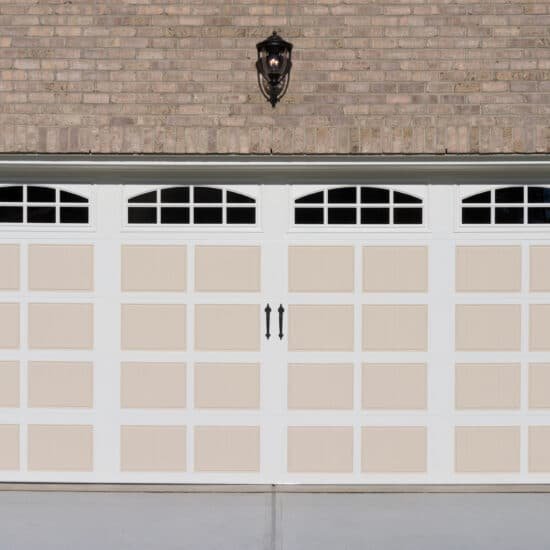 House two car garage door