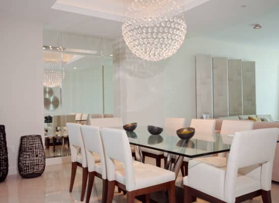 A beautiful upscale dining room area