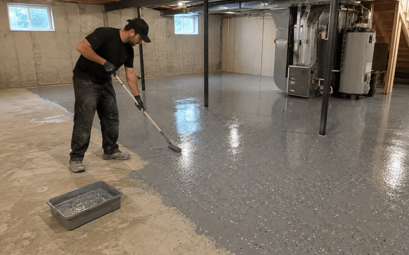 Epoxy Basement Floor