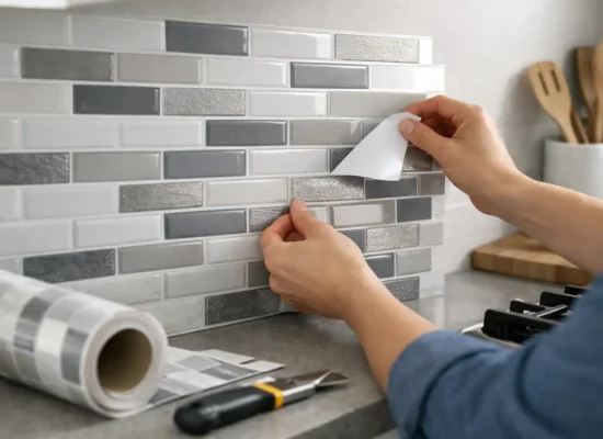 How to Install Peel and Stick Backsplash Right