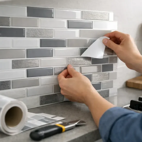 How to Install Peel and Stick Backsplash Right
