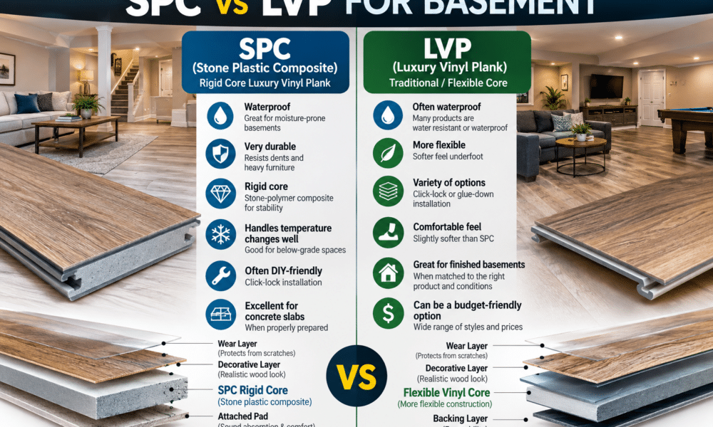 Spc vs lvp for basement
