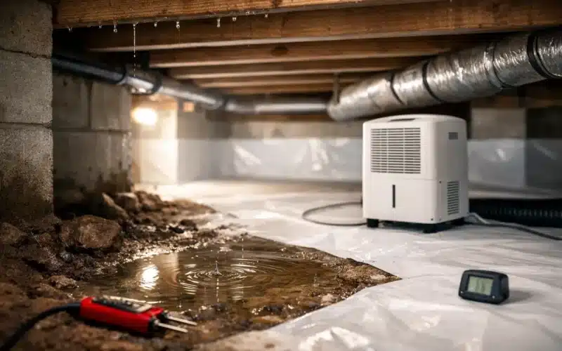 Crawl Space Moisture Guide for a Drier Home