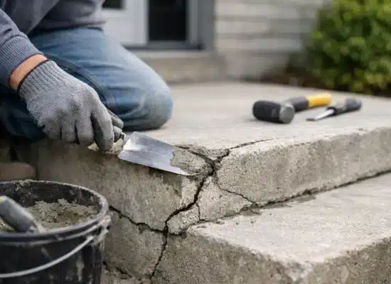 How to Repair Cracked Concrete Steps Safely
